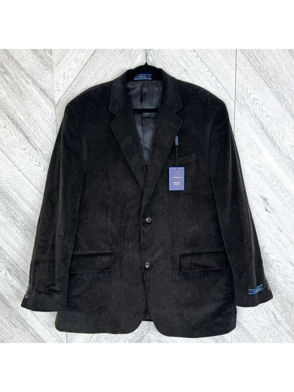 NWT Croft & Barrow Mens Size 48L Corduory Sport Coat Jacket Blazer Classic Fit